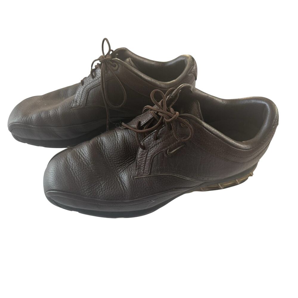 NIKE GOLF Zoom Air Tour Premium Mens 9.5 Shoes 379216-272 Brown Leather